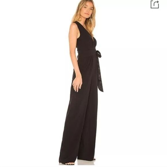 NWT Halston Heritage Black Jumpsuit - Picture 7 of 12